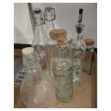 MISC BOTTLES WITH TOPS, CORKS