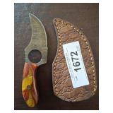 DAMASCUS STYLE SKINNING KNIFE