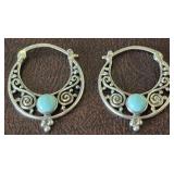 925 LARIMAR EARRINGS