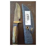 DAMASCUS STYLE HUNTING KNIFE