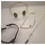 BRACELETS ONE WITH MOONSTONE, OHANI AND FLIP FLOP