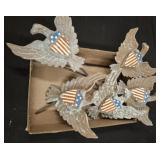 CAST AMERICAN EAGLE YARD MARKERS 14IN
