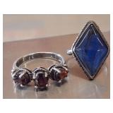 ANTIQUE 925 RINGS 2 PC