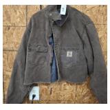 CARHARDT LARGE TALL CUT JACKET ON CLOTHING RACK