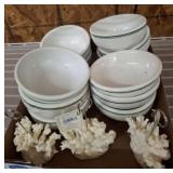 SHENANGO CHINA BOWLS, CORAL DECOR