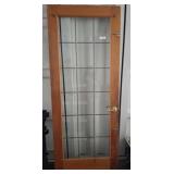 LEADED GLASS DOOR   32X80