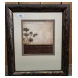 FRAMED AND MATTED FLORAL PRINT 22X26