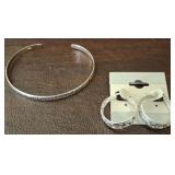 925 BRACELET AND EARRINGS