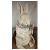RABBIT COMPOSITE STATUE 12IN