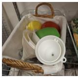 ACRYLIC SERVING PCS, MISC BASKET