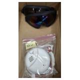 SAFTY GOGGLES,SMOKE ALARM