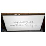 HOW WONDERFUL LIFE IS WALL ART