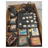SEGA GENESIS CONSOLE AND GAMES, UNTESTED