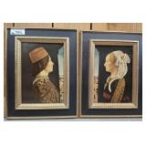 PAIR OF WAAL PLATE PRINTS, GIOVAN AND GINEVRA 14X1
