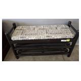 3 TIER BENCH W/ UPHOLSTERED CUSHION