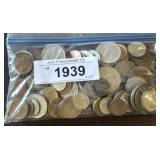 BAG OF ASSORTED FOREIGN COINS