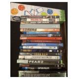 ASSORTED DVDS, GAMES, BLURAYS