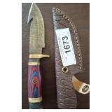 DAMASCUS STYLE HUNTING KNIFE