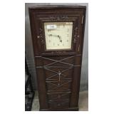 POLARIS CASE CLOCK W/ 4 DRAWERS, BATTERY POWERED