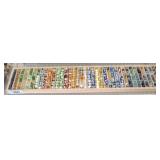 MARBLE SORTING TRAY AND ASSORTED VINTAGE MARBLES
