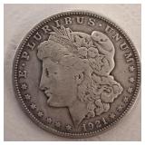 1921-S MORGAN SILVER DOLLAR