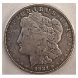 1921-S MORGAN SILVER DOLLAR