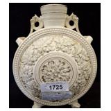 D F HAYNES MAJOLICA MOON FLASK 10 INCH