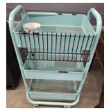 3 TIER METAL STORAGE CART