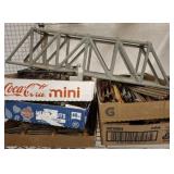 GROUP LOT OF TRAIN TRACKS SOME LIONEL PARTS