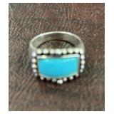 925 LARIMAR SIZE 6 RING