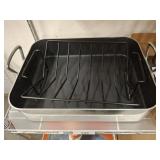 16IN ROASTING PAN WITH MEAT RACK