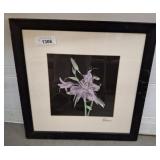 SIGNED PURPLE LILY PRINT