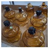 AMBER PEG VOTIVE CANDLE HOLDERS