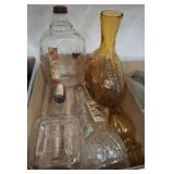 ASSORTED DECANTERS AND BOTTLES
