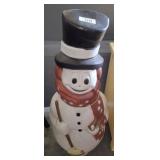 VINTAGE EMPIRE BLOW MOLD SNOWMAN-MISSING NOSE