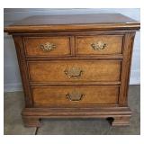 OAK 3 DRAWER NIGHT STAND 26X16X25