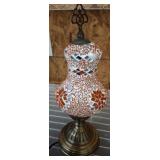 DECORATIVE MOSAIC LAMP 12IN