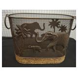 ELEPHANT DECOR TRASH BIN