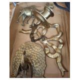 BRASS DECOR, CANDLE STAND, MISC