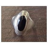 925 BLACK ONYX SIZE 7 RING