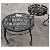 2 METAL PLANT STANDS