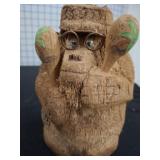 COCONUT CARVED MONKEY