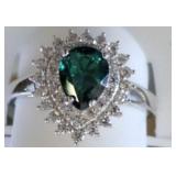 925 AND GEMSTONE RING