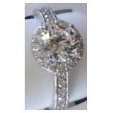 925 AND GEMSTONE RING