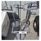 3 TOILET TISSUE STANDS