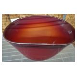 GROUND BOTTOM RUBY BOWL