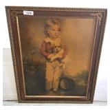 MASTER SIMPSON / BOY WITH DOG PRINT