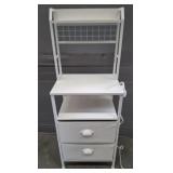 2 DRAWER STORAGE SHELF WITH PLUG