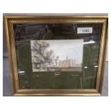 CASTLE ASHBY FRAMED LITHOGRAPH PRINT