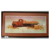 SINGED BICKLE TRUCK PRINT 3/50 37X19